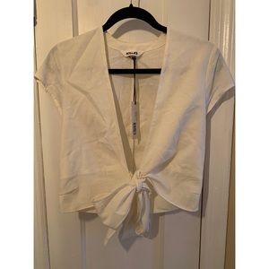 NWT Rolla’s Linen Tie Front Shirt